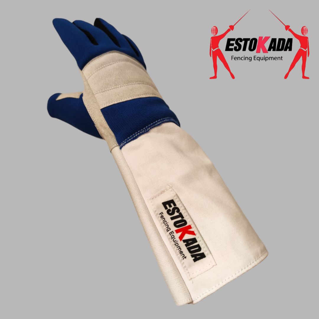 New blue and gray glove