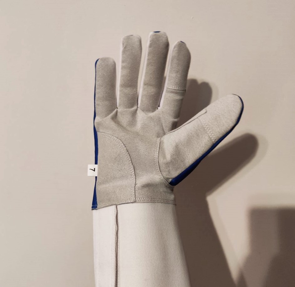New blue glove